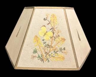 Pressed Flowers Butterfly Lamp Shade