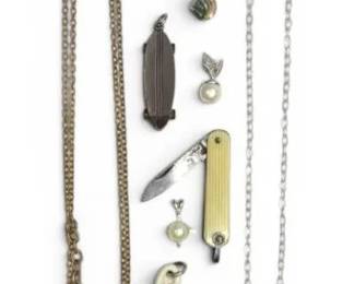 Pendants Necklaces, Including Wedgwood Pendant