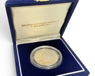 Sterling Silver Pope John Paul II Coin