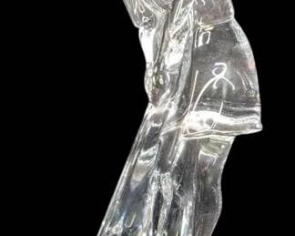 Baccarat France Crystal Lady Golfer Figurine