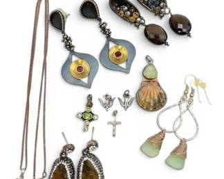 Sterling Silver Earrings, Necklaces Pendants