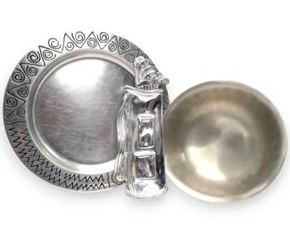 Mariposa Pewter Golf Bag Tray More