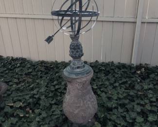 Garden Armillary Sphere Sundial with Pedestal