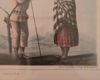 Navajos Lithograph by H.B. Mollhausen second image