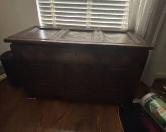 Antique Oak Coffer Chest B