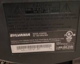 Sylvania CRT Television with Builtin DVD Player third image