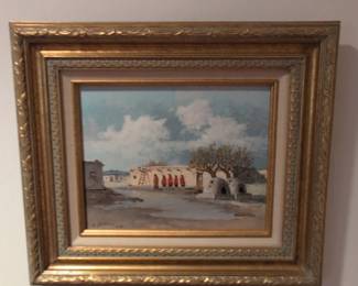 Shirley Shirpo Native American Village Painting