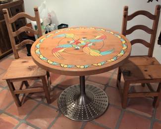 Sticks Walk on the Beach HandPainted Dining Set