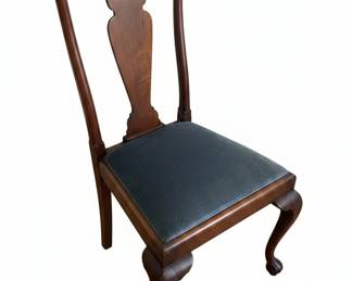 Queen Anne Style Mahogany Side Chair