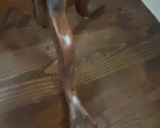 Antique Clawfoot Side Table