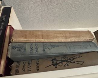 Collection of Vintage Books The House of the Seven Gables, Facing Danger, For Name and Fame