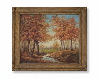 Autumn Landscape Oil Painting by Robert W. Wood