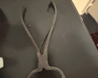 Antique Cast Iron Sugar Nippers or Tongs