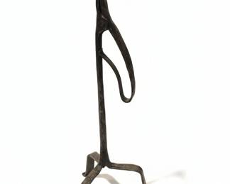Wrought Iron Tripod Fireplace Tongs