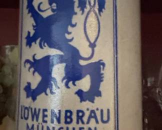 Lowenbrau Brewery Salt Glaze Stoneware Beer Mug