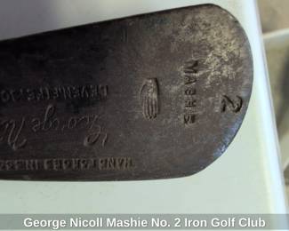 George Nicoll Mashie No. Iron Golf Club fifth image