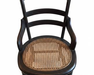 Victorian Ladderback Cane Seat Side Chair