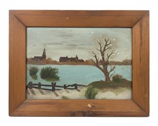 Folk Art Landscape Painting