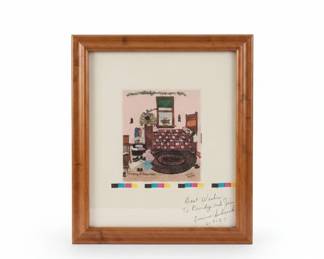 Emma Schrock Sleeping at Grandmas Print with Personal Inscription second image