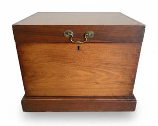 Antique Mahogany Cellarette on Stand