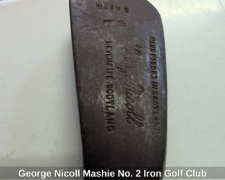 George Nicoll Mashie No. Iron Golf Club fourth image