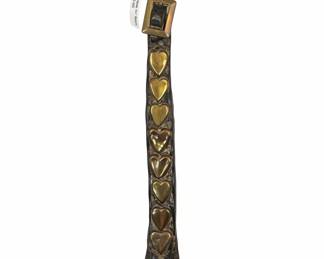 Victorian Brass Heart Harness Decoration