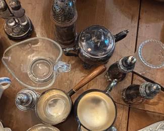 Assorted SilverPlated Tableware and Serving Pieces B