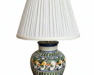 HandPainted Talavera Ginger Jar Table Lamp