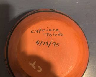 Cypriana Toledo Polychrome Pottery Bowl second image