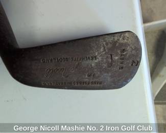 George Nicoll Mashie No. Iron Golf Club sixth image