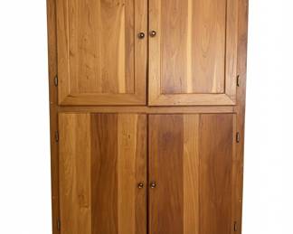Solid Wood FourDoor Pantry Cabinet
