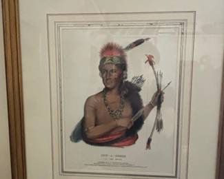 Portrait of PowASheek, A Fox Chief