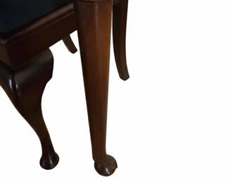 Mahogany Dining Chair with Carved Details