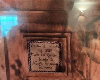 Framed Photograph of a Monument with Spanish Inscription second image