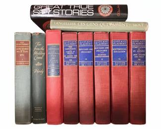 Collection of Classic Literature Books including Flauberts Edition de Luxe