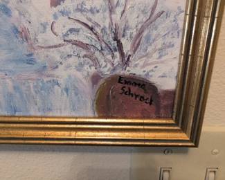 Winter Delight Covered Bridge Painting by Emma Schrock second image