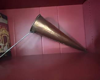 Antique Copper Beer Funnel