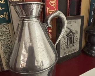 Antique Irish Pewter Haystack Measure Pitcher