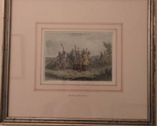 Large Crowd of Native Americans Play Lacrosse Print