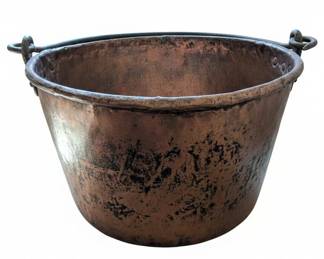 Antique Copper Apple Butter Kettle
