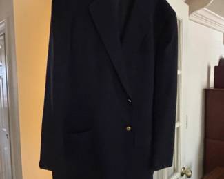 Mens Navy DoubleBreasted Blazer