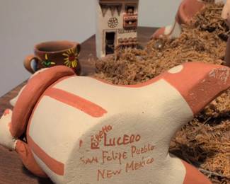 Nativity Scene Figures by R. Lucero, San Felipe Pueblo third image