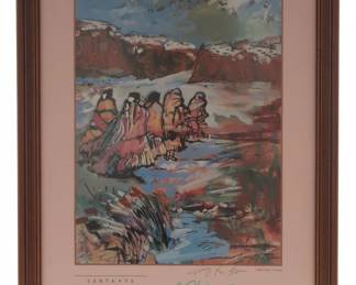 Amy R. Stein Santa Fe Lithograph Print