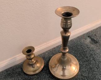 Brass Candlesticks Set