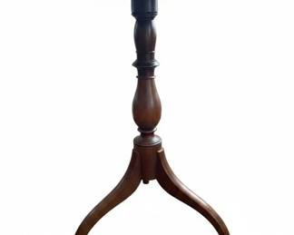 Antique Mahogany Tripod Candlestick Stand