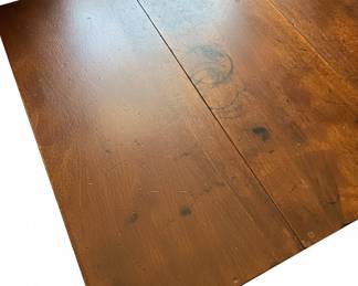 Antique American Pine Drop Leaf Table With Drawer