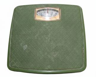Vintage Green Terraillon Mechanical Bathroom Scale