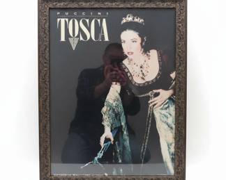 Signed Puccini Tosca Opera Poster Catherine Malfitano