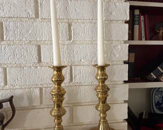 Brass Candlesticks Pair