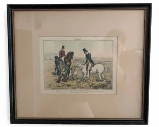 Print titled IDEAS featuring a hunting scene after J.F. Herring